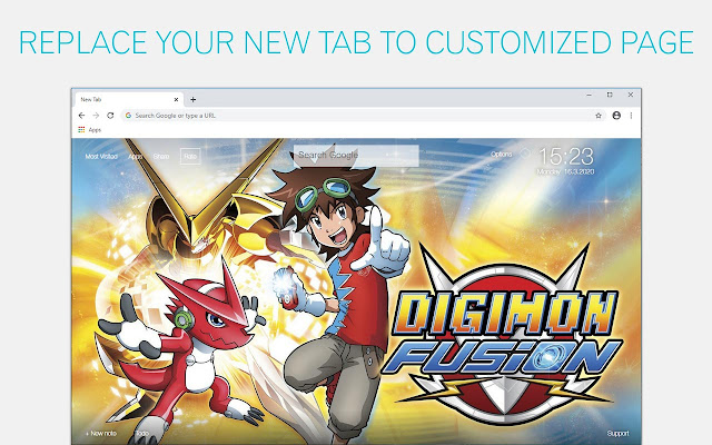 Digimon Wallpapers HD New Tab - freeaddon.com