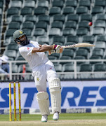 Hashim Amla during day 4 of the 3rd Sunfoil Test match between South Africa and India at Bidvest Wanderers Stadium on January 27, 2018 in Johannesburg.