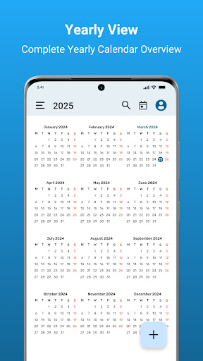Screenshot Calendar 2025