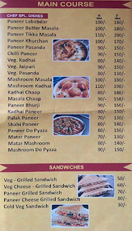 Apnee Rasoi menu 1