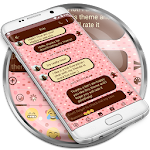 Cover Image of Tải xuống Tin nhắn SMS Chủ đề tình yêu sô cô la 6.0 APK