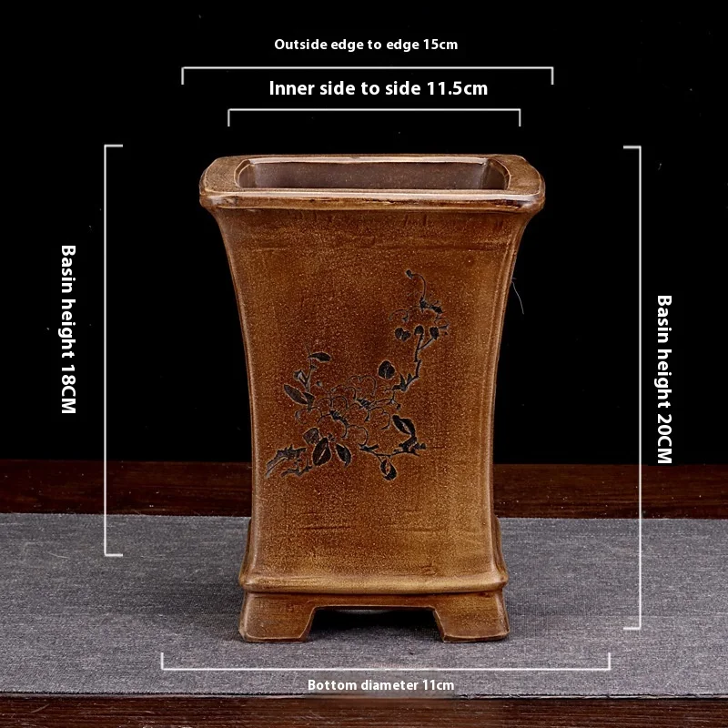 Maceta pequeña de porcelana para suculentas, orquídeas y césped, diseño minimalista y creativo para un toque elegante en casa.