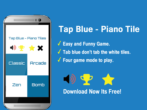 Tap Blue - Piano Tile