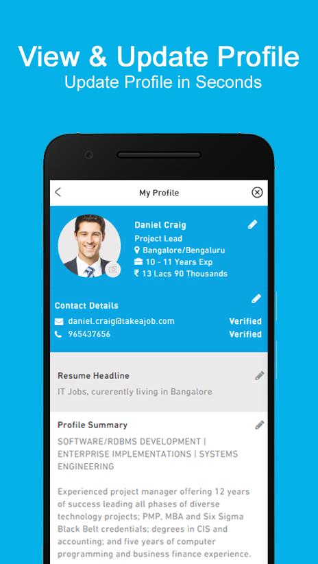 Takeajob.com  Job search Screen 3
