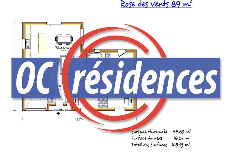  Vente Terrain + Maison - Terrain : 500m² - Maison : 90m² à Gaillac (81600) 