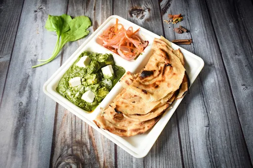 Palak Paneer+ 2 Laccha Paratha.