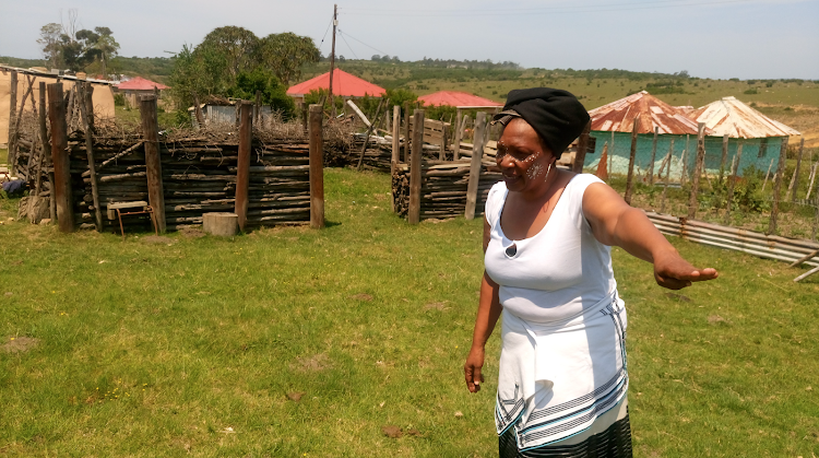 Zinzi Tofu hosts visitors at the Ngxingxolo Cultural Village where they are exposed to the Xhosa way of life. Here, she explains that only men area allowed inside the kraal behind her