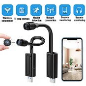 Camera Wifi Bẻ Góc Mini, Cảnh Báo Theo Dõi + Thẻ 32Gb