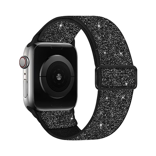 Title 4, Stretch Adjustable Buckle Glitter Nylon Watchba...