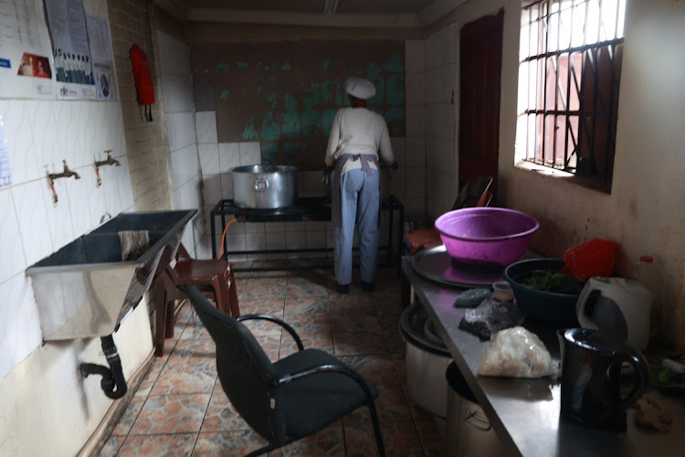 Patrick Moloto Primary School, Mabopane has turned a toilet building into a kitchen.