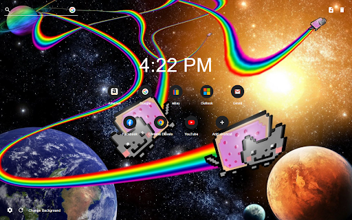 Nyan Cat New Tab Theme