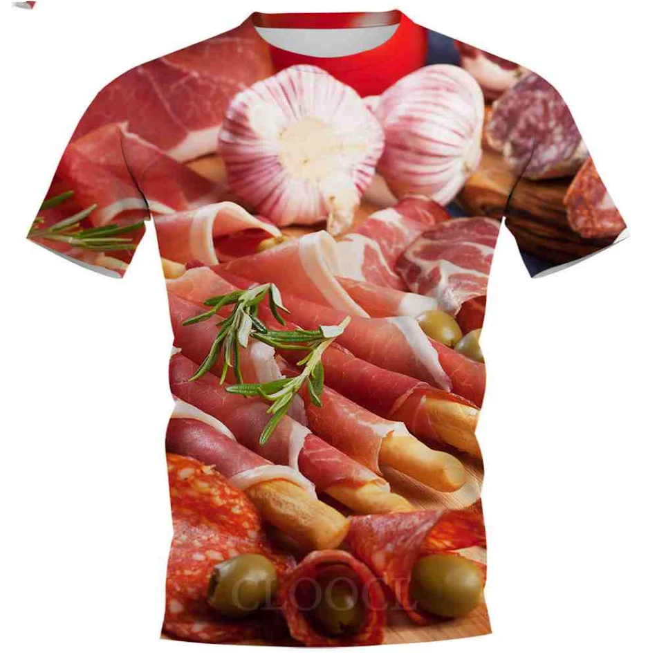 Creatieve en grappige 3D T-shirts met korte mouwen