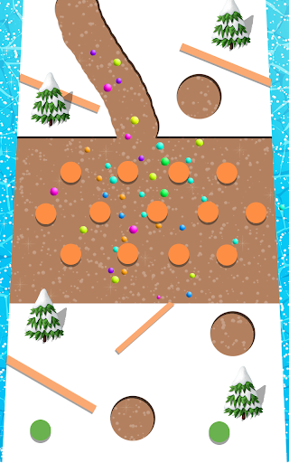 Snowball  Drag the balls in a snow