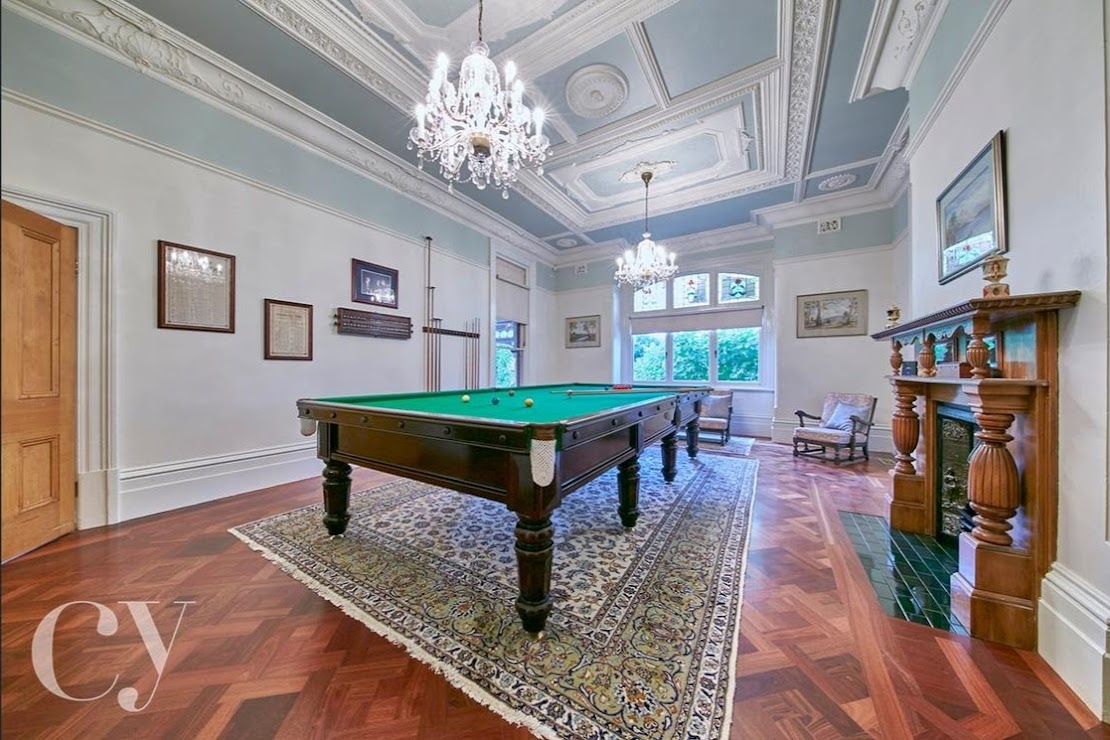 The billiards room