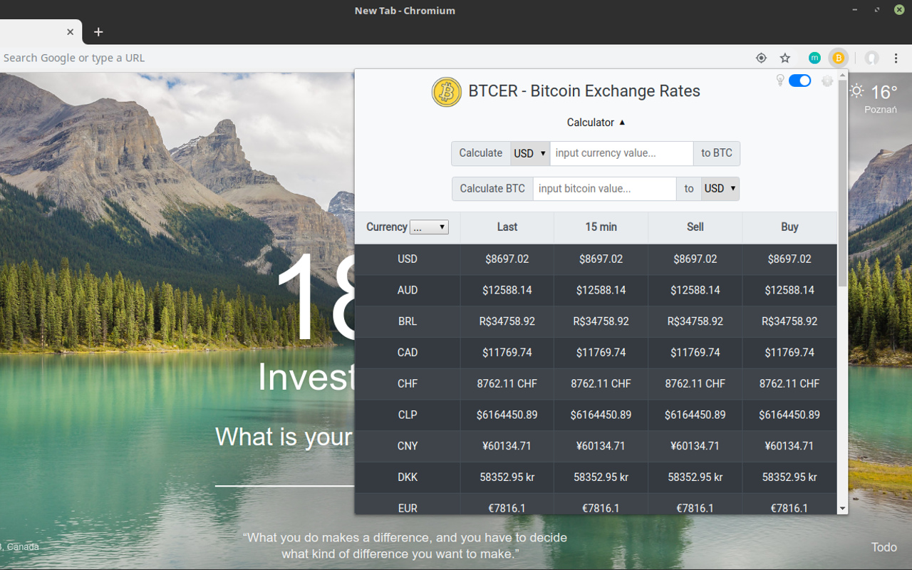 BTCER - Bitcoin Exchange Rates Preview image 6