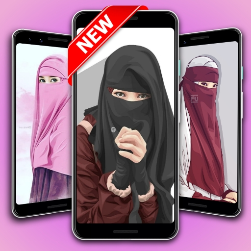 Wallpaper Kartun Muslimah