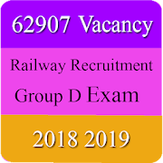 62907 Vacancy Railway Exam 2018 Group D 1.0 Icon