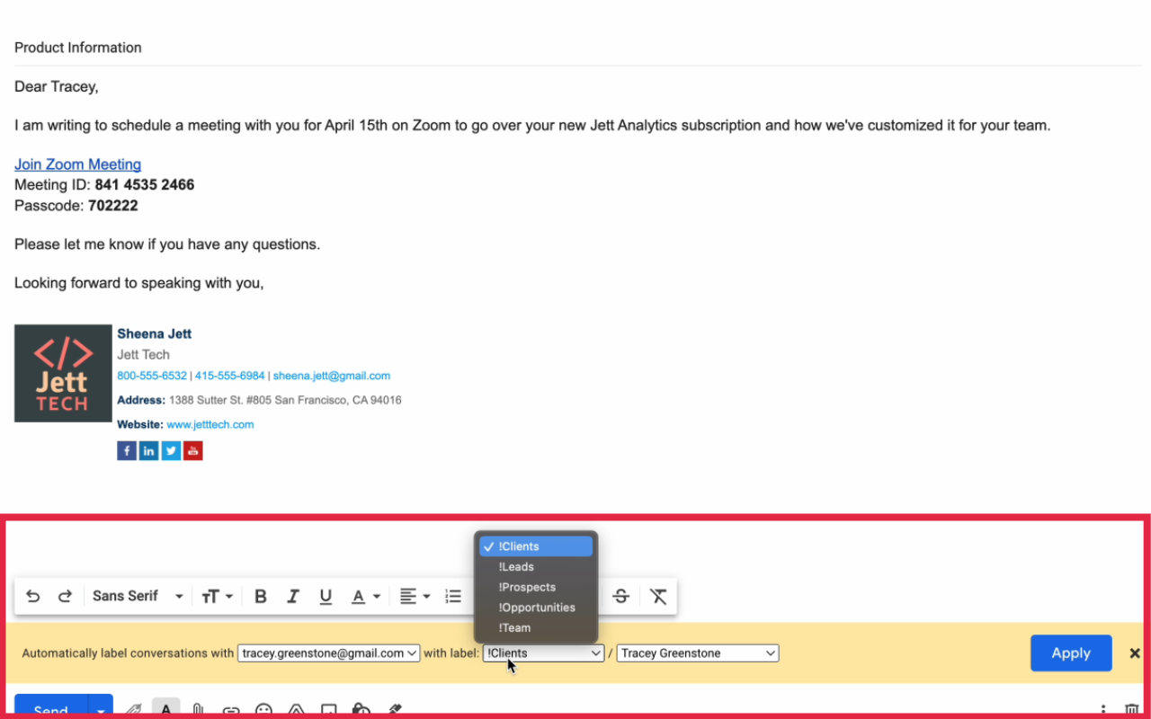 Gmail Auto Label by cloudHQ Preview image 5