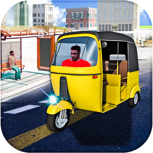 Défi trafic rickshaw icon