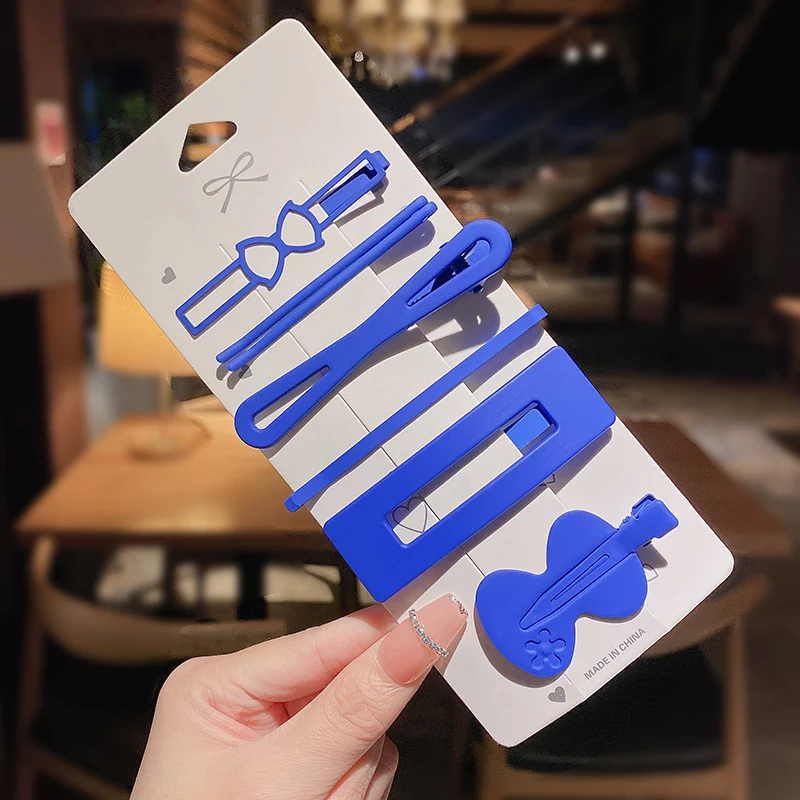 Koreańska spinka do włosów BB Temperament Clip Barrettes, tył i bok, eleganckie i modne akcesorium do włosów