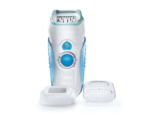 Braun Silk-épil 7 Epilatore a doppia azione 7771 - Subacqueo, ricaricabile, con tecnologia esfoliante e 2 accessori