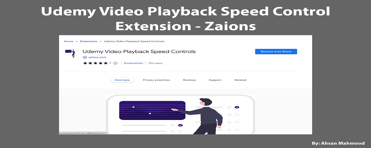 Udemy Video Playback Speed Controls Preview image 2