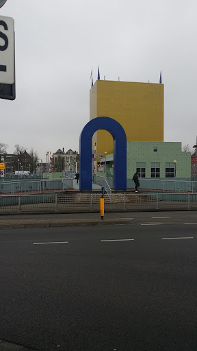 Sculpture at the Entrance Bridge