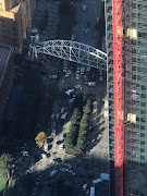 Lower Manhattan after the gunfire incident on Tuesday. 