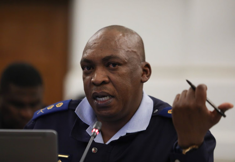 Major-General Norman Sekhukhune disclosing the 2017/18 crime statistics at parliament on Tuesday September 11, 2018