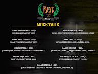 The Mint Leaf Lounge menu 1