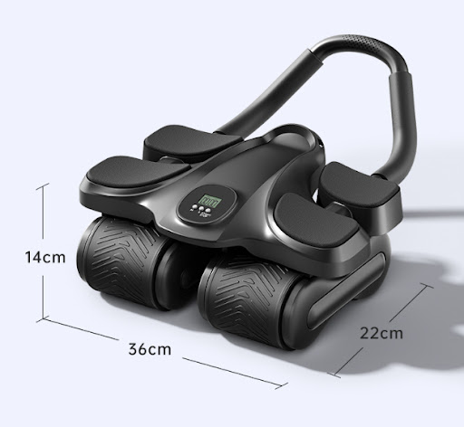 Title 5, Flat Support Four-wheel Abdominal Wheel for eff...