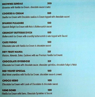 Berrylicious menu 