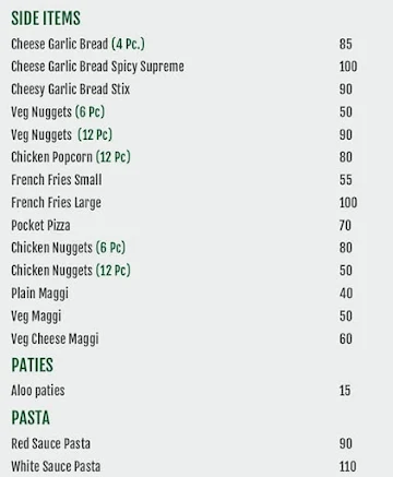 Pizza Bite menu 