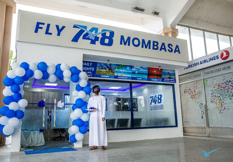 Fly 748 Air Services opened its office in Mombasa on Thursday.