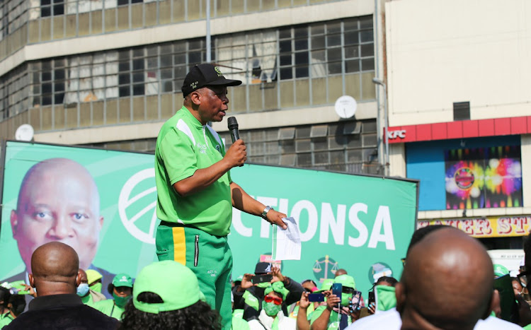 ActionSA president Herman Mashaba speaks at a campaign event in Johannesburg. Picture: GALLO IMAGES/LUBA LESOLLE