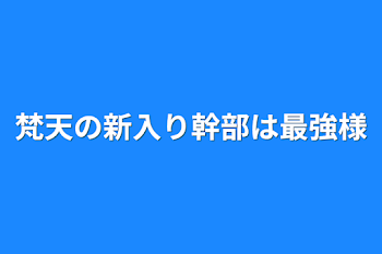 梵天の新入り幹部は最強様