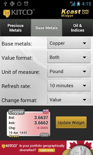 Gold Live! Widget - Gold Price screenshot #4