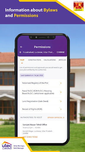 Screenshot Utec Home Building Partner App