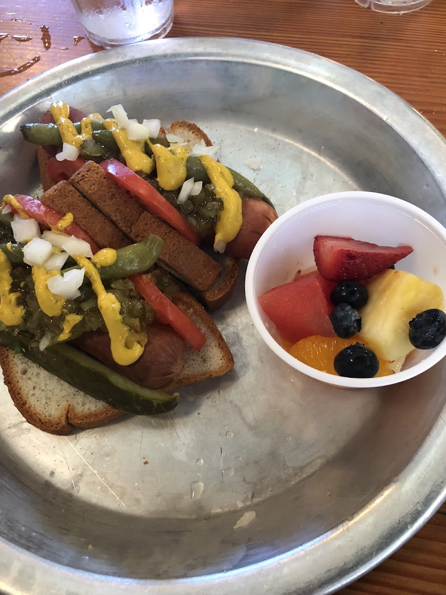 Chicago Dogs with GF bread 😊