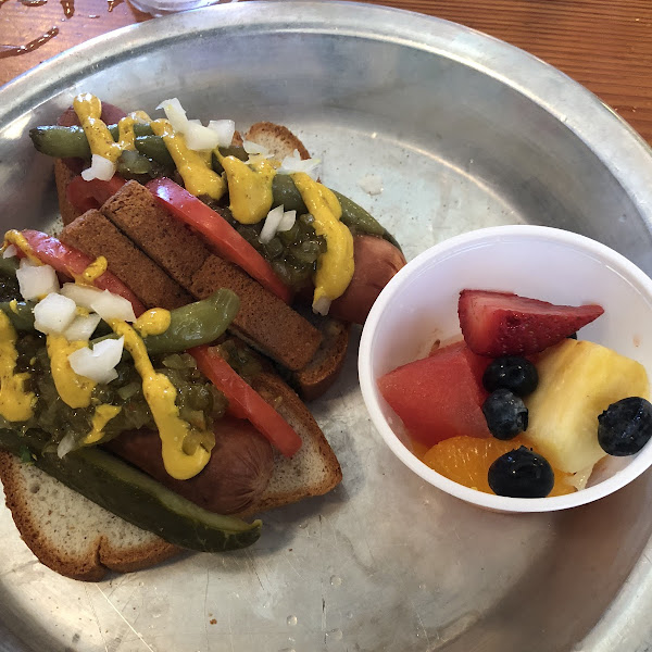 Chicago Dogs with GF bread 😊