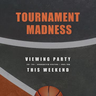 Tournament Madness Party - March Madness template