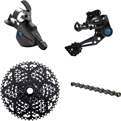 BOX Three Prime 9 X-Wide Multi Shift Groupset - X-Wide Rear Derailleur, 11-50t Cassette, Multi Shift