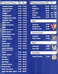 Meridian Ice Cream menu 1