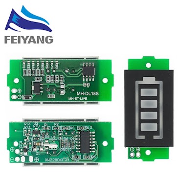 Mô Đun Kiểm Tra Dung Lượng Pin Lithium 1S 2S 3S 4S 1 - 8S 3.7V Màn Hình Xanh Dương 4.2V Chuyên Dùng