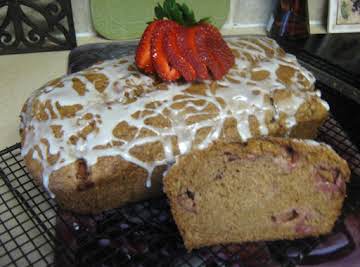 Strawberry Bread w/Key Lime Glaze