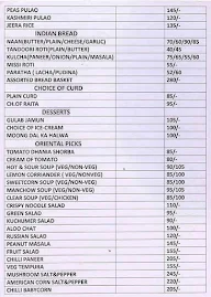 Hotel The Pinnacle menu 3