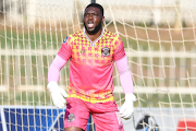 Moroka Swallows goalkeeper Daniel Akpeyi during the DStv Premiership match against Polokwane City at Old Peter Mokaba Stadium on November 11 2023.