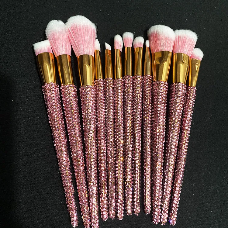 Diamond 12 Gems Make-up Puderpinsel, Beauty Tool, zum Ausbessern und Abdecken, für losen Puder, für ein makelloses Finish.