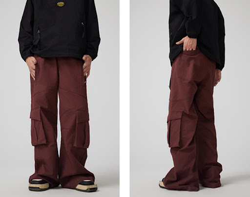 Title 12, Mens Fashion Retro Workwear Casual Trousers, O...