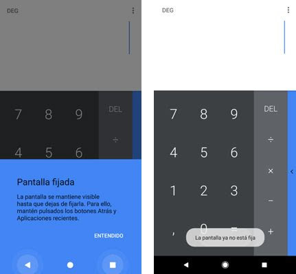 Fijar pantalla en Android